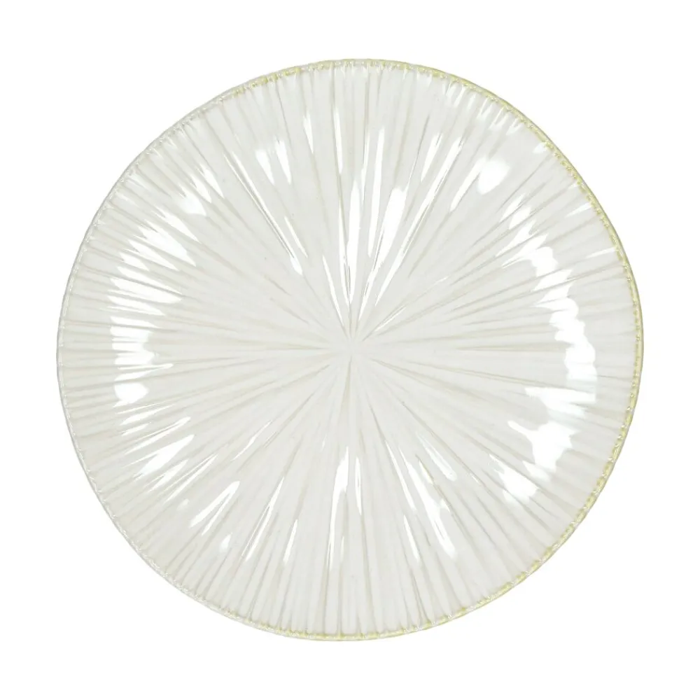 Pomax Vaisselle-MYSA - assiette à dessert - porcelaine - DIA 21,2 x H 2,2 cm - blanc