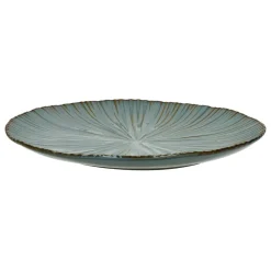 Pomax Vaisselle-MYSA - assiette plate - porcelaine - DIA 26,2 x H 2,6 cm - gris bleu