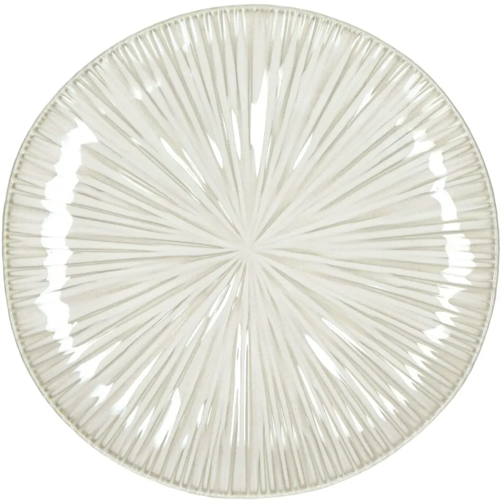 Pomax Vaisselle-MYSA - assiette plate - porcelaine - DIA 26,2 x H 2,6 cm - blanc