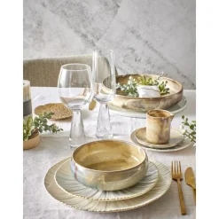 Pomax Vaisselle-MYSA - assiette plate - porcelaine - DIA 26,2 x H 2,6 cm - blanc