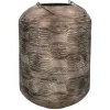 Pomax Lanternes-NABOO - lanterne - métal / verre - DIA 27 x H 41 cm - rouille
