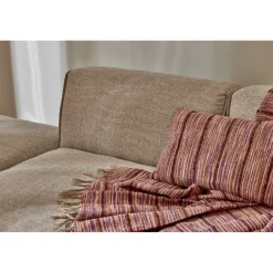 Pomax Coussins-NATARAJ - coussin - lin / viscose - L 50 x W 30 cm - prume