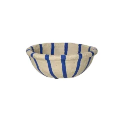 Pomax Saladiers / Plats À Servir-NAXOS - set/3 bols - papier mâché - DIA 20/24/29 x H 7,5/5/5 cm - bleu