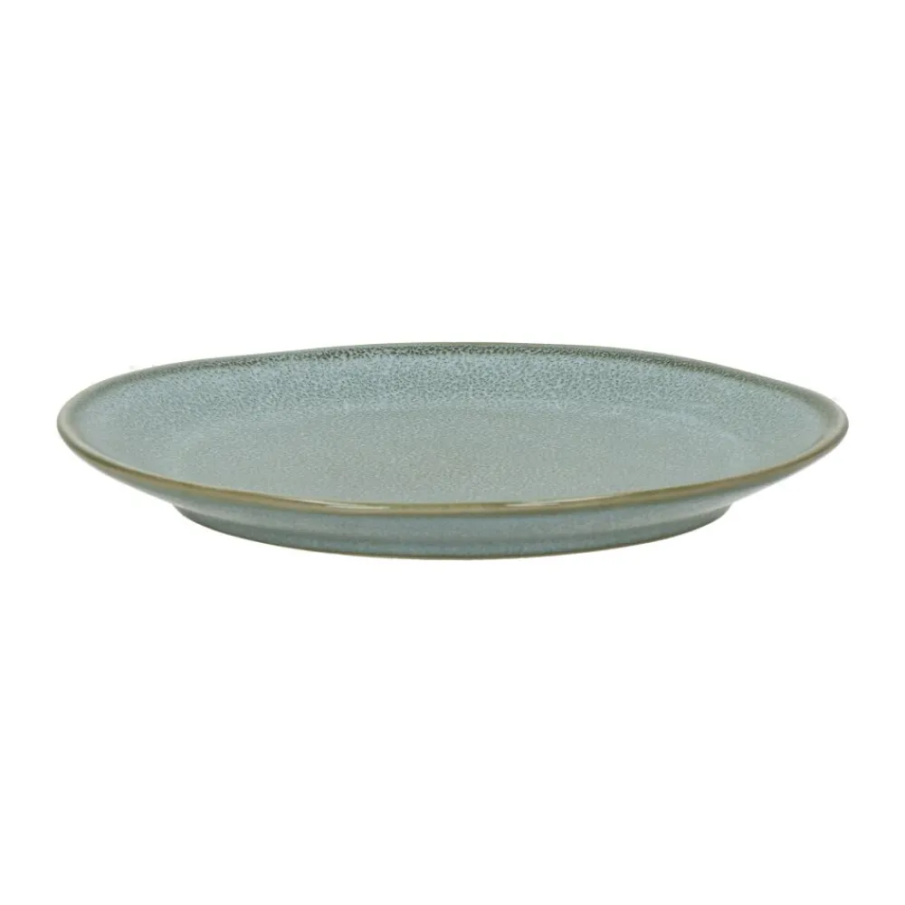 Pomax Vaisselle-NÉBOA - assiette à dessert - grès - DIA 21,2 x H 2,5 cm - gris bleu