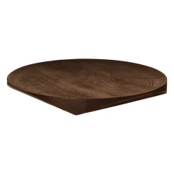 Pomax Bols & Paniers-NERVI - plateau - bois de mangier - DIA 40 x H 4 cm - noyer