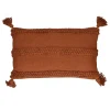 Pomax Coussins-NIKITA - coussin - coton - L 50 x W 30 cm - rouille
