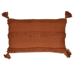 Pomax Coussins-NIKITA - coussin - coton - L 50 x W 30 cm - rouille