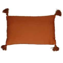 Pomax Coussins-NIKITA - coussin - coton - L 50 x W 30 cm - rouille