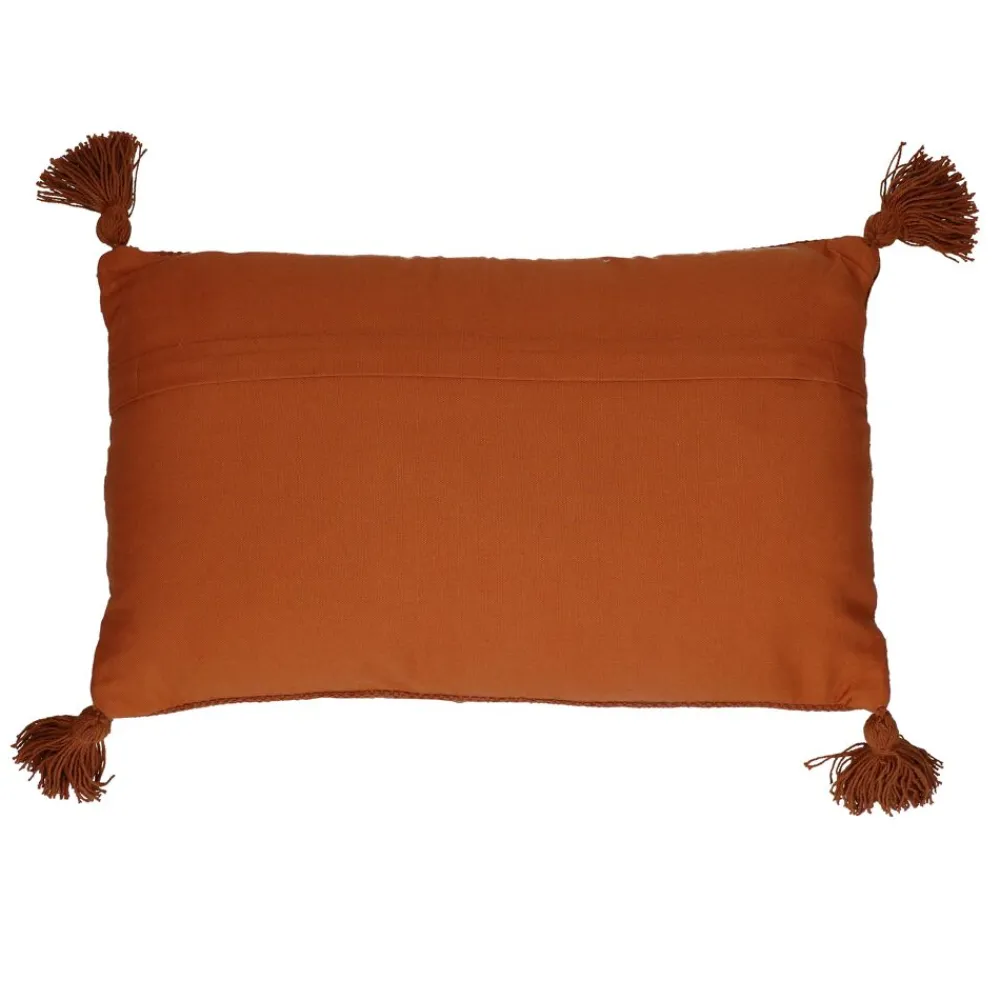 Pomax Coussins-NIKITA - coussin - coton - L 50 x W 30 cm - rouille