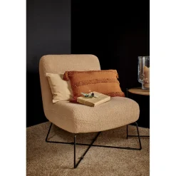 Pomax Coussins-NIKITA - coussin - coton - L 50 x W 30 cm - rouille