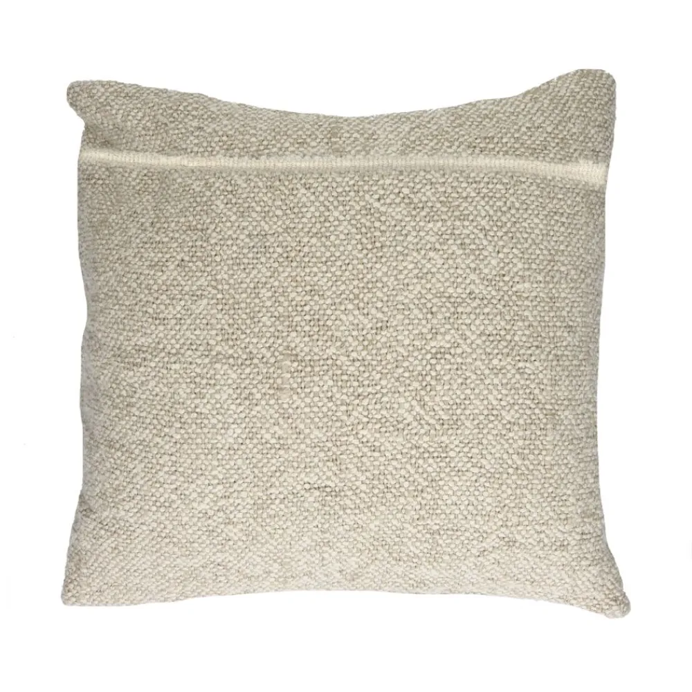 Pomax Coussins-NOGARA - coussin - lin / coton - L 50 x W 50 cm - naturel