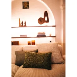 Pomax Coussins-NOGARA - coussin - lin / coton - L 50 x W 50 cm - naturel