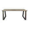 Pomax Tables-NORD - table - bois de mangier / métal - L 190 x W 90 x H 78 cm