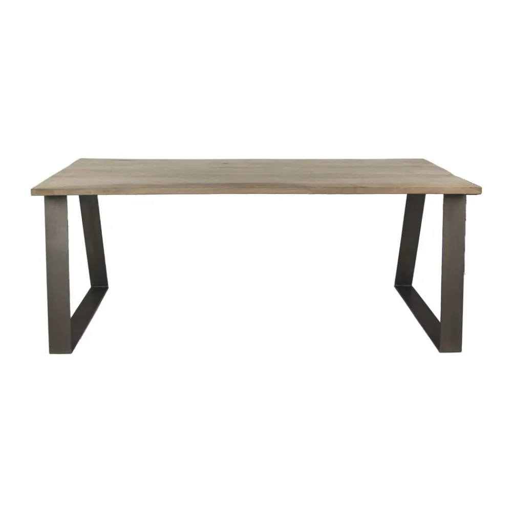 Pomax Tables-NORD - table - bois de mangier / métal - L 190 x W 90 x H 78 cm