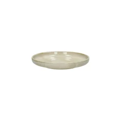 Pomax Vaisselle-NOUGAT - assiette apéritif - porcelaine - DIA 12,5 x H 2 cm - beige