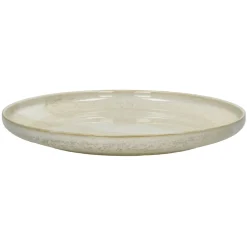 Pomax Vaisselle-NOUGAT - assiette plate - porcelaine - DIA 26 x H 3,3 cm - beige