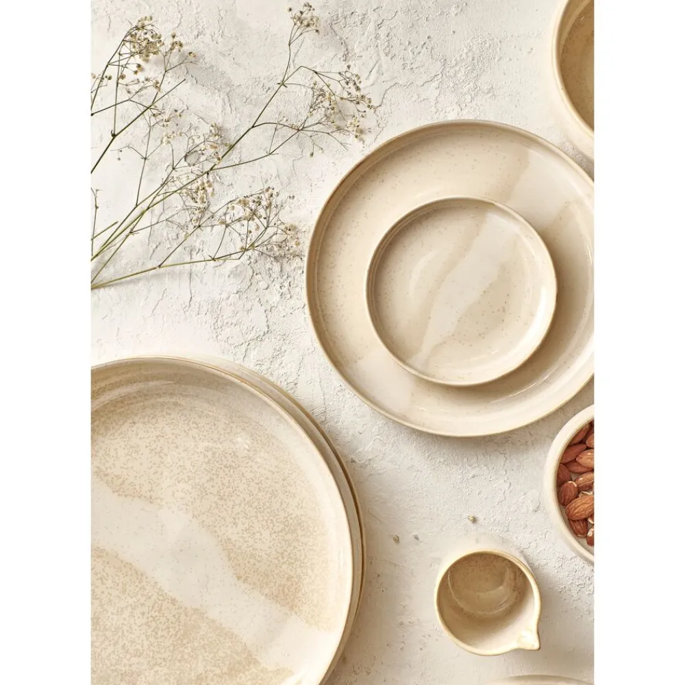Pomax Vaisselle-NOUGAT - bol à céréales - porcelaine - DIA 15,7 x H 5,4 cm - beige