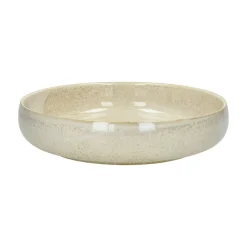 Pomax Vaisselle-NOUGAT - bol à pâtes - porcelaine - DIA 25 x H 5,5 cm - beige