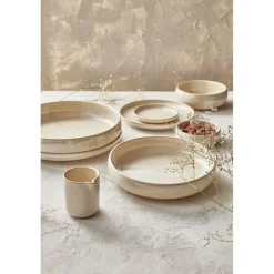 Pomax Vaisselle-NOUGAT - mini bol - porcelaine - DIA 10,9 x H 3,6 cm - beige