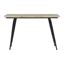 Pomax Consoles-OHIO - meuble console - bois de mangier / métal - L 120 x W 35 x H 80 cm - naturel