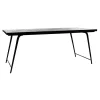 Pomax Tables-OHIO - table à dîner - bois de mangier / métal - L 185 x W 86 x H 76 cm - noir