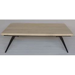 Pomax Tables Basses | Tables-OHIO - table basse - bois de mangier / métal - L 125 x W 75 x H 38 cm - naturel