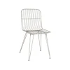 Pomax Chaises-OMBRA - chaise - métal - L 54 x W 43 x H 83 cm - gris clair