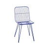 Pomax Chaises-OMBRA - chaise - métal - L 54 x W 43 x H 83 cm - bleu