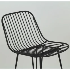 Pomax Chaises De Bar | Tabourets-OMBRA - chaise de bar - métal - L 40 x W 42 x H 90 cm - noir