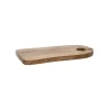 Pomax Planches À Découper-ONTARIO - planche à découper - bois d'acacia / rotin - L 25 x W 14 x H 1,5 cm - naturel