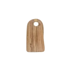 Pomax Planches À Découper-ONTARIO - planche à découper - bois d'acacia / rotin - L 25 x W 14 x H 1,5 cm - naturel