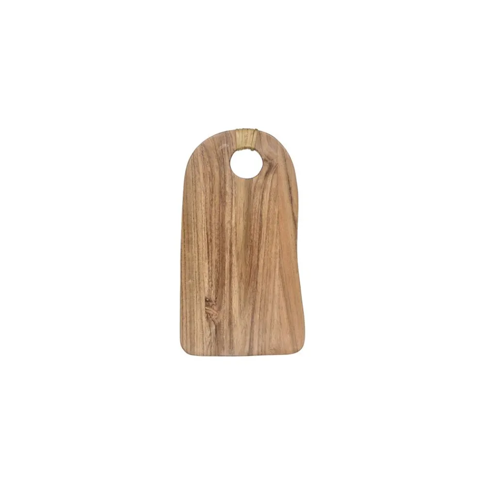 Pomax Planches À Découper-ONTARIO - planche à découper - bois d'acacia / rotin - L 25 x W 14 x H 1,5 cm - naturel