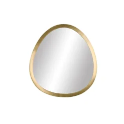 Pomax Miroirs-ORGANIC - miroir - métal - L 34,5 x W 2,75 x H 37,5 cm - brass