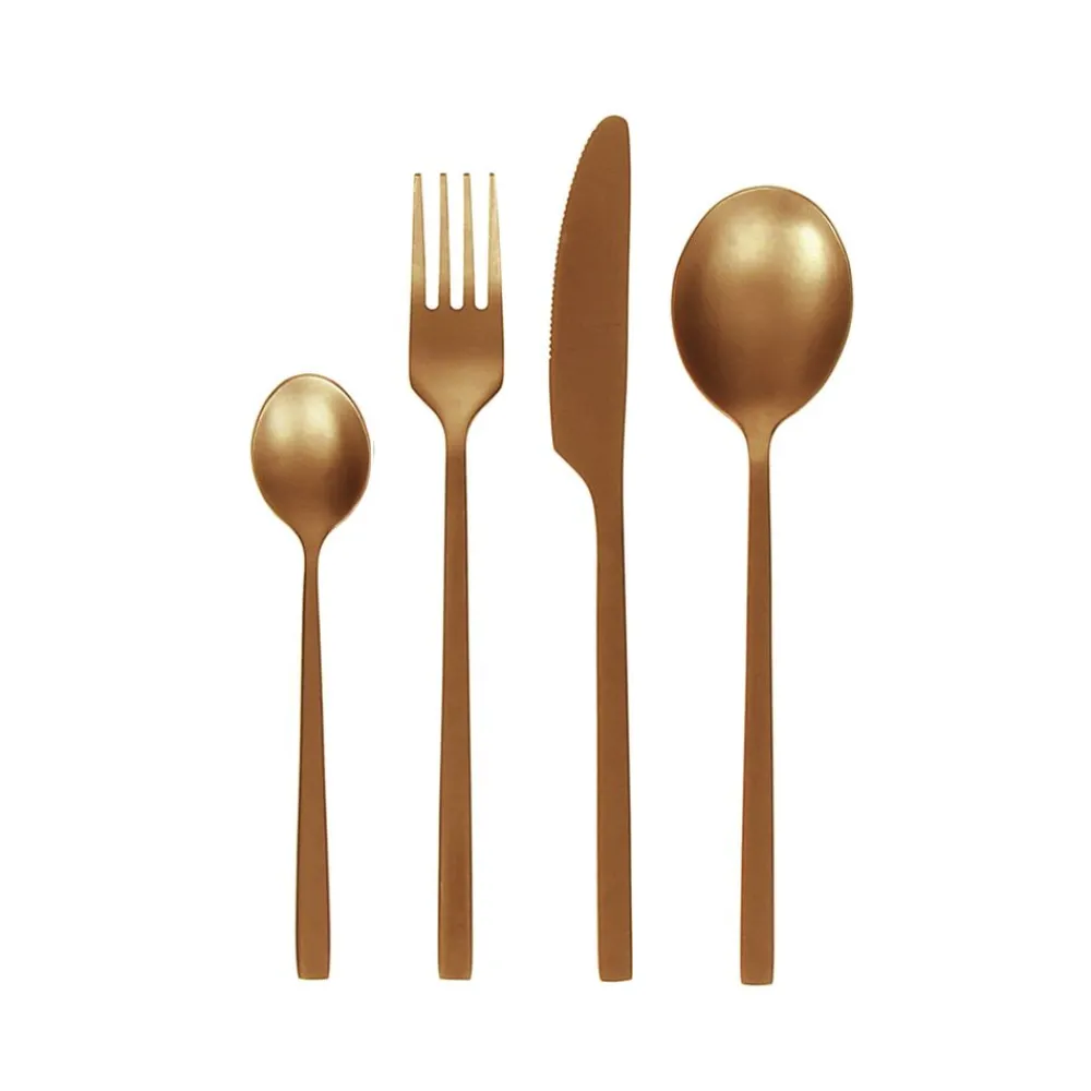 Pomax Couverts-OSAWA - set 16 couverts 18/08 - acier inoxidable - cuivre