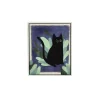 Pomax Tableau / Déco Murale-OSCAR - toile avec cadre - canvas / bois - L 43 x W 4,1 x H 53 cm - bleu