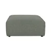 Pomax Poufs-OTIS - pouf - tissu - L 84 x W 84 x H 39 cm - gris vert