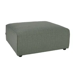 Pomax Poufs-OTIS - pouf - tissu - L 84 x W 84 x H 39 cm - gris vert