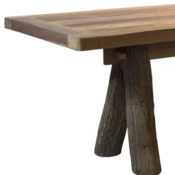 Pomax Tables-OVISTON - table à manger - bois récupéré - L 260 x W 85 x H 76 cm - naturel