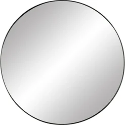 Pomax Miroirs-PALACE - miroir - métal - DIA 110 x W 3 cm - noir