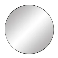 Pomax Miroirs-PALACE - miroir - métal - DIA 70 x W 3 cm - noir