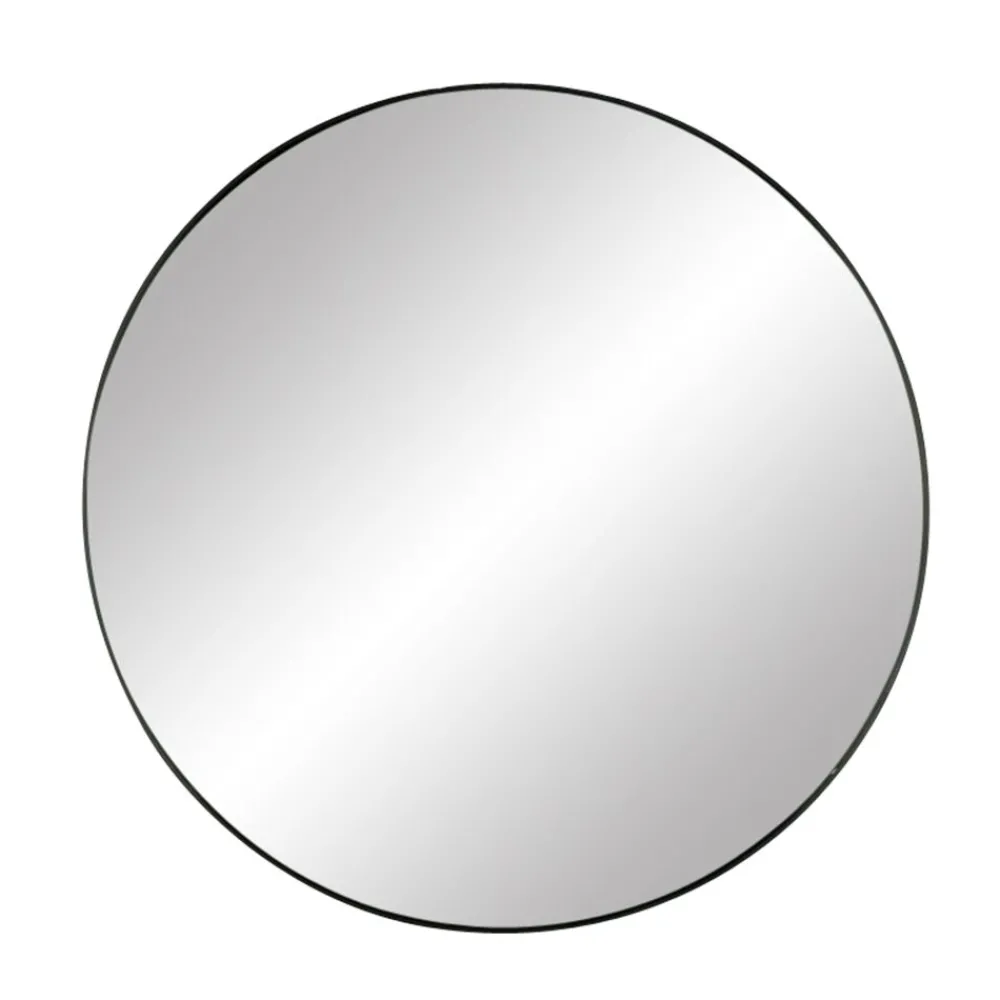 Pomax Miroirs-PALACE - miroir - métal - DIA 70 x W 3 cm - noir