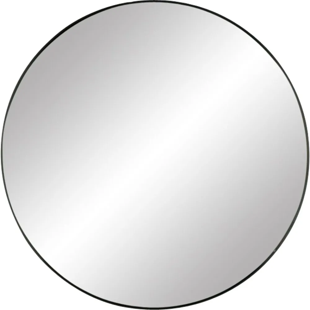 Pomax Miroirs-PALACE - miroir - métal - DIA 110 x W 3 cm - noir