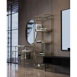 Pomax Miroirs-PALACE - miroir - métal - DIA 90 x W 3 cm - noir