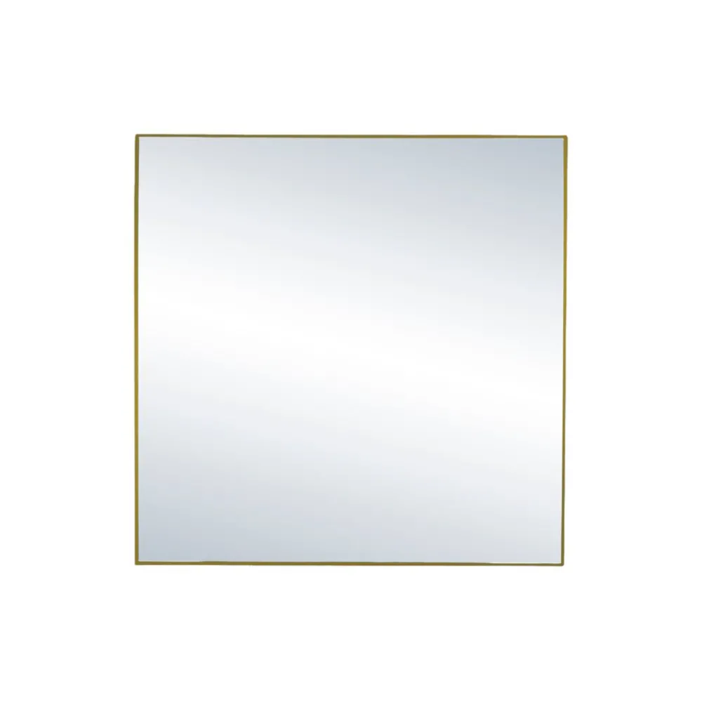 Pomax Miroirs-PALACE - miroir - métal - L 40 x W 3 x H 40 cm - or