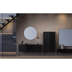 Pomax Miroirs-PALACE - miroir - métal - L 118 x W 3 x H 118 cm
