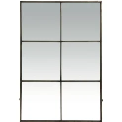Pomax Miroirs-PALACE - miroir 6 parties - métal - L 80 x W 3,5 x H 118 cm - gris