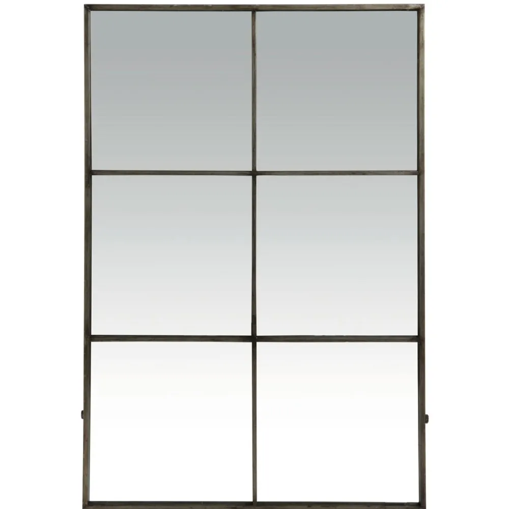 Pomax Miroirs-PALACE - miroir 6 parties - métal - L 80 x W 3,5 x H 118 cm - gris