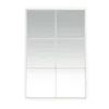 Pomax Miroirs-PALACE - miroir 6 parties - métal - L 80 x W 3,5 x H 118 cm - blanc