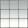 Pomax Miroirs-PALACE - miroir 9 parties - métal - L 118 x W 3,5 x H 118 cm - gris