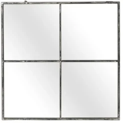 Pomax Miroirs-PALACE - miroir 4 parties - métal - L 80 x W 3,5 x H 80 cm